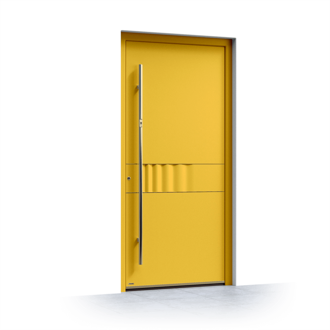 Yellow front door